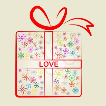 Gifts Love Representing Giving Present And Giftbox