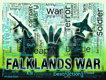 Falklands War Military Equipment Shows Malvinas Hostilities And Fighting