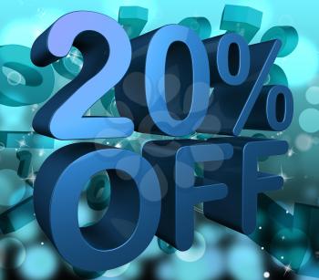Twenty Percent Off Meaning Cheap Discount And Sales