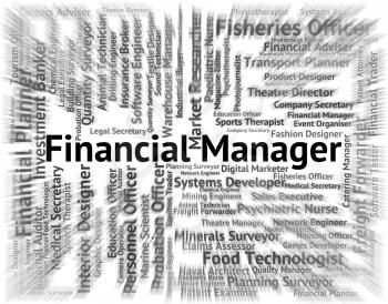 Financial Manager Representing Managing Investment And Finance