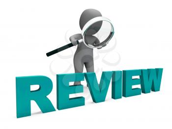 Review Character Showing Assess Reviewing Evaluate And Reviews