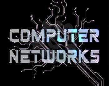 Computer Networks Indicating Networking Www And Server