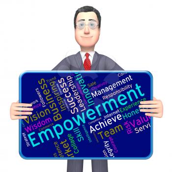Empowerment Words Showing Urge To And Empowers 