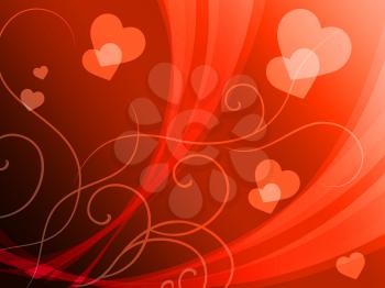 Elegant Hearts Background Showing Delicate Romantic Wallpaper
