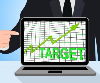 Target Chart Graph Displaying Hit Or Hitting Targets