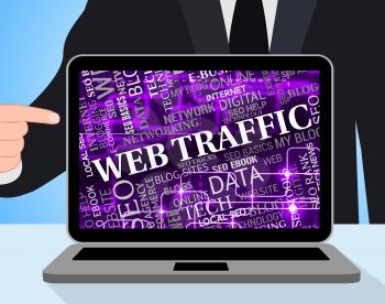 Web Traffic Representing Computing Visitors And Pc