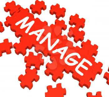 Manage Puzzle Shows Company Supervising Or Leadership