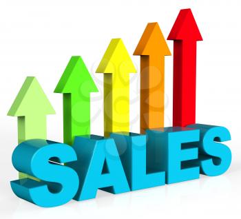 Increase Sales Indicating Trade Commerce And Promotion