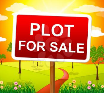 Plot For Sale Showing Real Estate Agent And Property