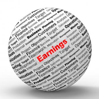 Earnings Sphere Definition Shows Lucrative Incomes Revenues Or Profits