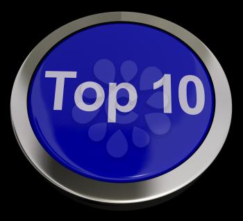 Top Ten Button Showing Best Rated In The Charts