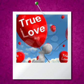 True  Love Balloons Photo Representing Couples and Lovers