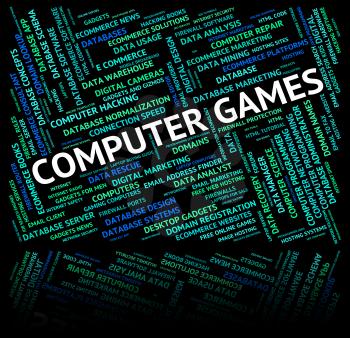 Computer Games Indicating Play Time And Pc
