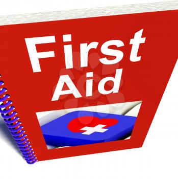 First Aid Manual Showing Emergency Medical Help