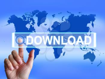 Download Map Showing Downloads Downloading and Internet Transfer