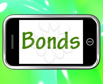 Bonds Smartphone Meaning Online Business Connections And Networking