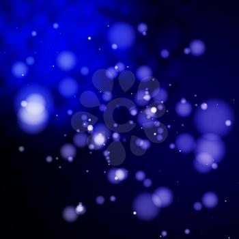 Blurred Light Spots Background Showing Blurry Twinkling Or Creative Glowing
