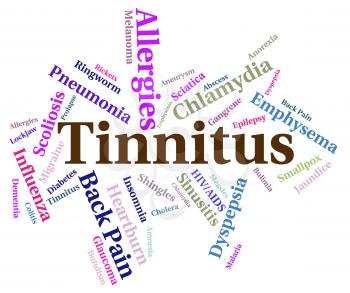 Tinnitus Problem Representing Ill Health And Contagion