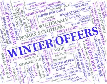 Winter Offers Meaning Reduction Words And Sales