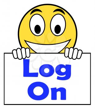 Log On Sign Showing Sign In Online