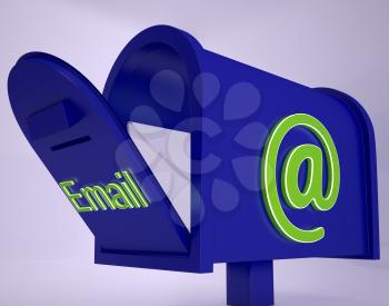 Mail On Email box Shows Received Emails Or Electronic Correspondence