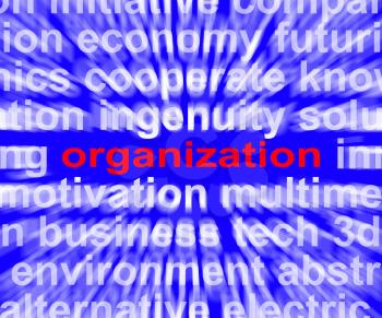Organization Word Showing Institution  Or Be Organized