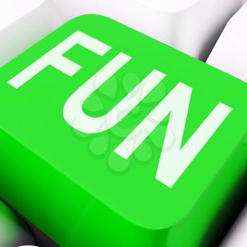 Fun Key On The Keyboard Meaning Enjoyment Amusement Or Pleasing
