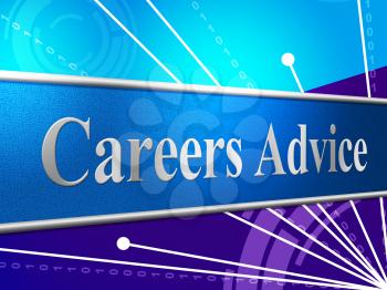 Career Advice Representing Line Of Work And Job Search