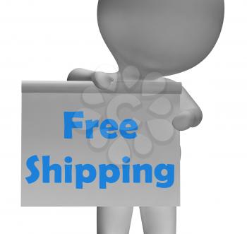 Free Shipping Sign Meaning Product Shipped At No Cost