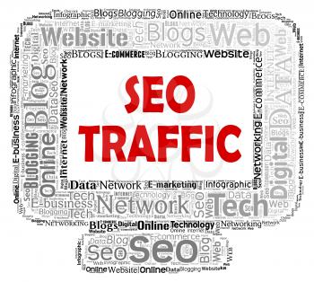 Seo Traffic Meaning Search Engine And Optimized