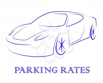 Parking Car Indicating Carpark Transport And Auto