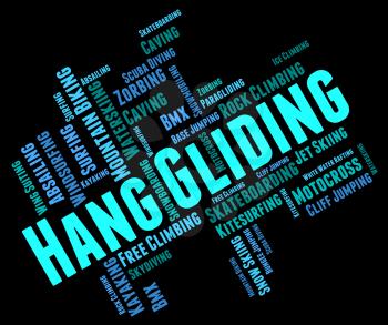 Hang Gliding Meaning Glider Hang-Glider And Word 