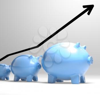 Growing Piggy Showing Increasing Investment And Growth