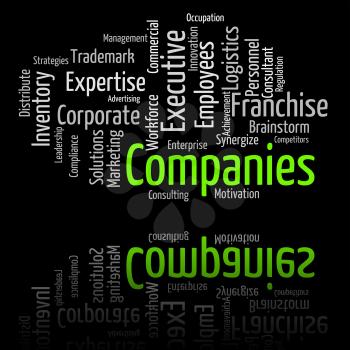 Companies Word Meaning Commerce Words And Businesses