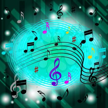 Green Music Background Meaning Jazz Soul Or CDs
