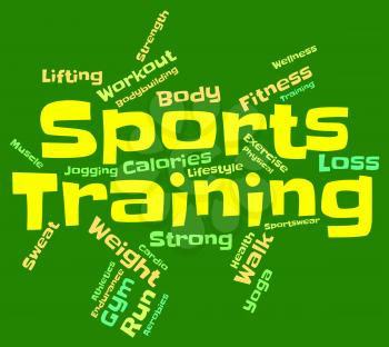Sports Training Representing Getting Fit And Workout 