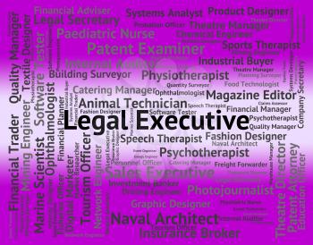 Legal Executive Indicating Managing Director And Occupations
