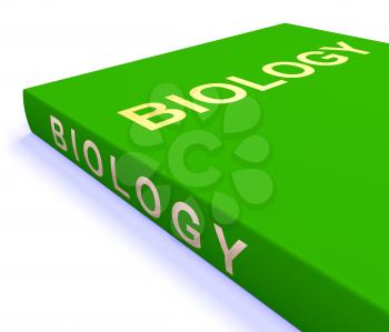 Biology Book Showing Education And Learning