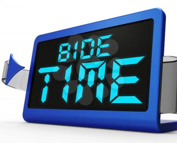 Bide Time Clock Meaning Wait For Opportune Moment