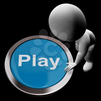 Play Button Meaning Games Entertainment And Fun