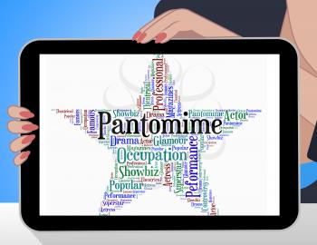 Pantomime Star Showing Drama Melodrama And Text