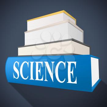 Science Book Indicating Textbook Physics And Fiction
