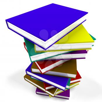 Stack Of Books Representing University And Education