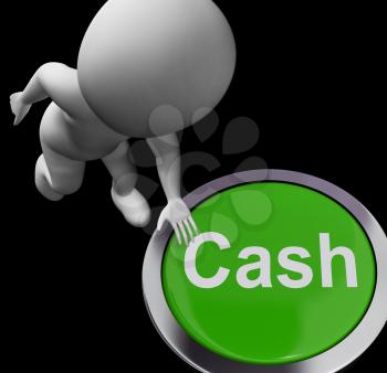 Cash Button Meaning Money Finances And Wealth