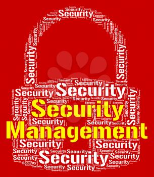 Security Management Representing Wordcloud Privacy And Managing
