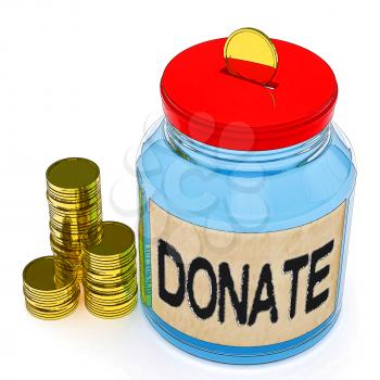Donate Jar Meaning Fundraiser Charity Or Giving