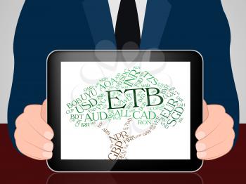 Etb Currency Meaning Ethiopian Birrs And Text