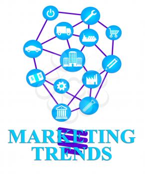 Marketing Trends Representing Promotions Media And Tendency