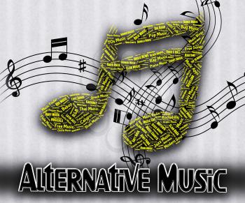 Alternative Music Showing Sound Tracks And Another