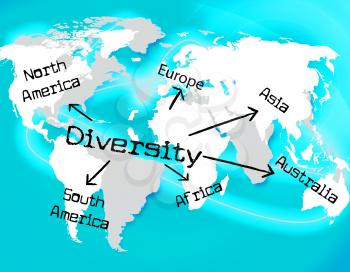 Diversity World Meaning Mixed Bag And Worldwide